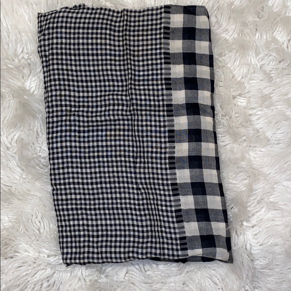 NWT Madewell Plaid Checkered Gingham Scarf Cape - Picture 3 of 8